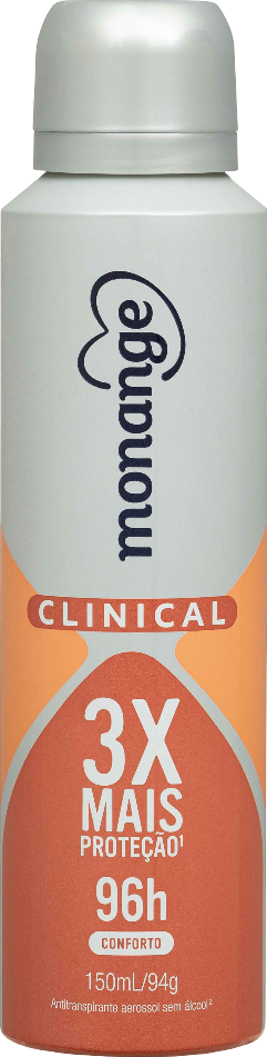 Desodorante Monange Clinical Conforto Aerossol Antitranspirante Feminino 150Ml