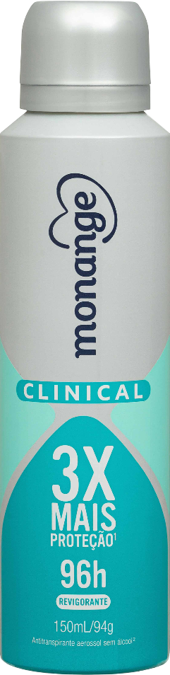 Desodorante Monange Clinical Revigorante Aerossol Antitranspirante Feminino 150Ml