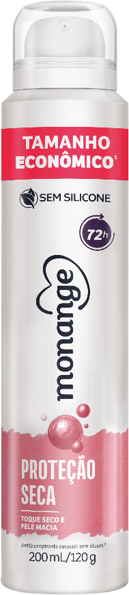 Desodorante Monange Proteção Seca Aerossol Antitranspirante Feminino 200Ml