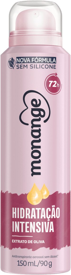 Desodorante Hidratação Intensiva Aerossol Antitranspirante Monange Feminino 150Ml