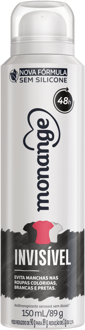 Desodorante Aerossol Antitranspirante Invisível Monange Feminino 150Ml