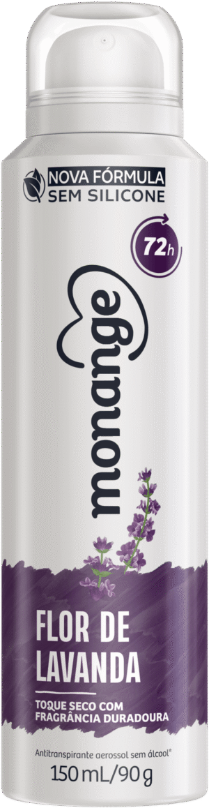 Desodorante Flor De Lavanda Aerossol Antitranspirante Monange Feminino 150Ml