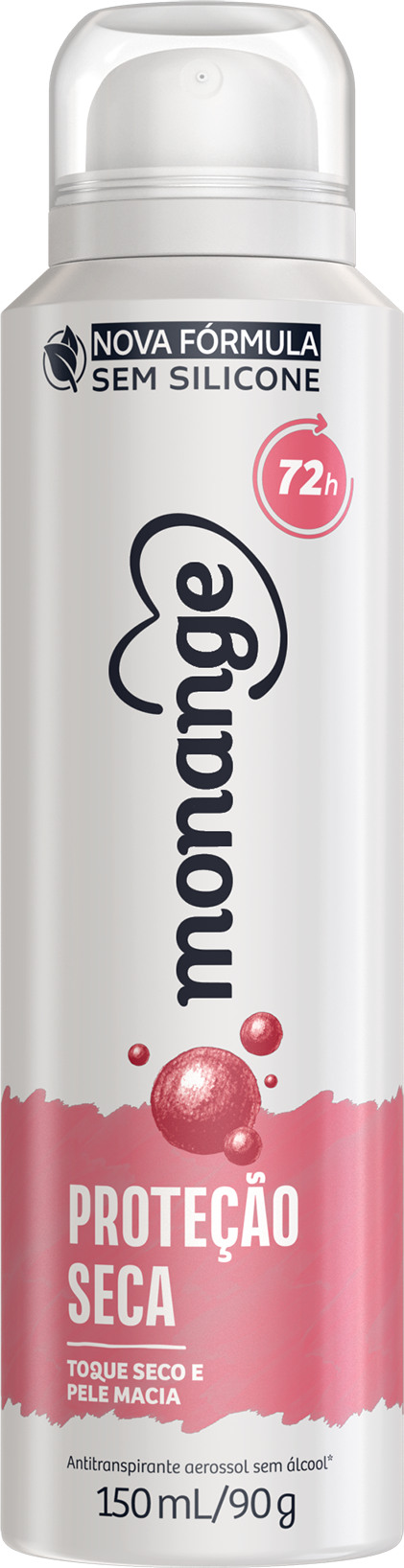 Desodorante Proteção Seca Aerossol Antitranspirante Monange Feminino 150Ml