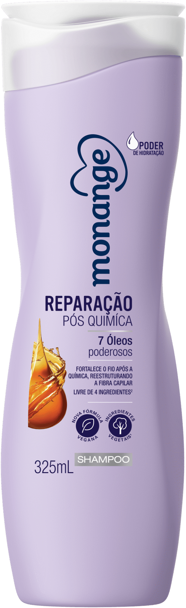 Shampoo Monange Reparação Pós Química 325Ml