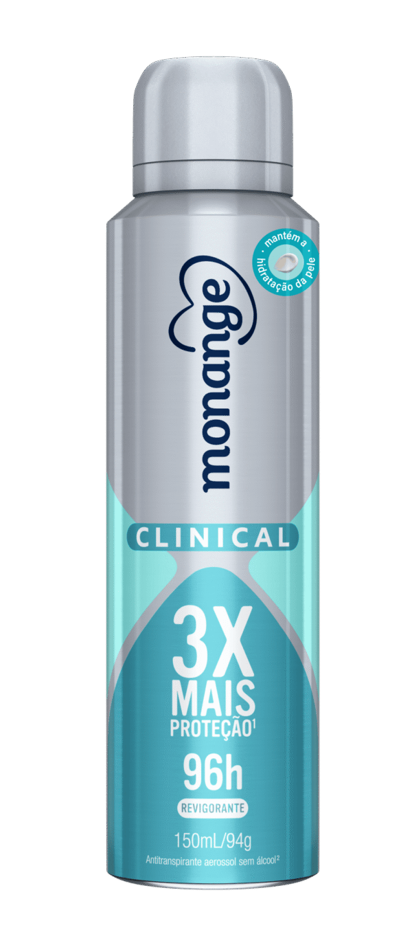 Desodorante Monange Clinical Revigorante Aerossol Antitranspirante Feminino 150 mL/90 g
