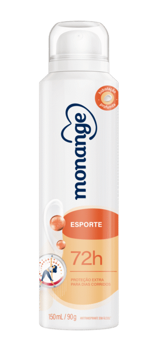 Desodorante Esporte Aerossol Antitranspirante Monange Feminino 150 mL/90 g