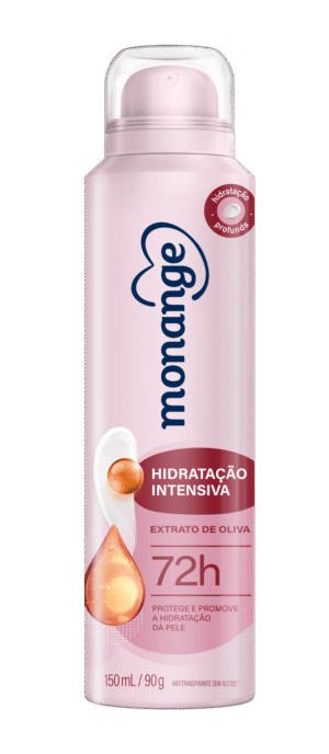Desodorante Hidratação Intensiva Aerossol Antitranspirante Monange Feminino 150 mL/90 g