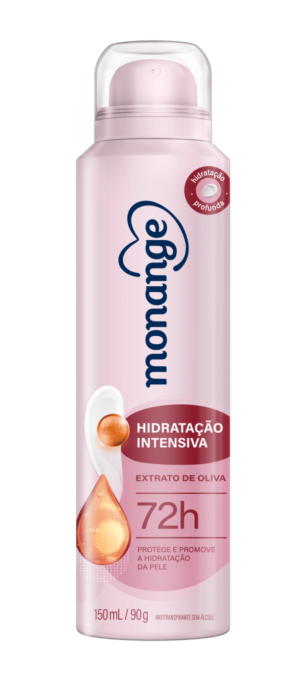 Desodorante Hidratação Intensiva Aerossol Antitranspirante Monange Feminino 150 mL/90 g