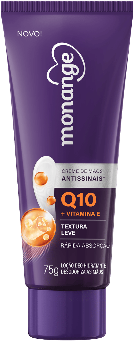 Hidratante De Mãos Monange Antissinais Q10 Com Vitamina E 75G