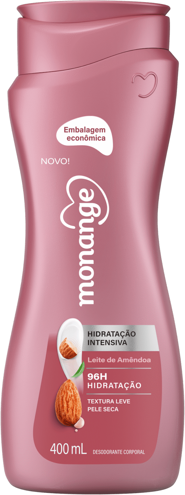 Hidratante Monange Leite De Amêndoas Hidratação Intensiva Com Ação Desodorante 400Ml