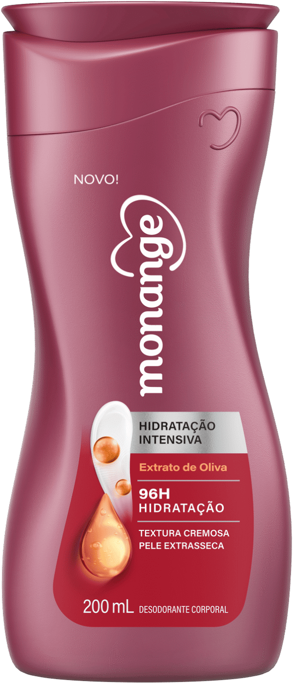Hidratante Monange Extrato De Oliva Hidratação Intensiva Com Ação Desodorante 200Ml