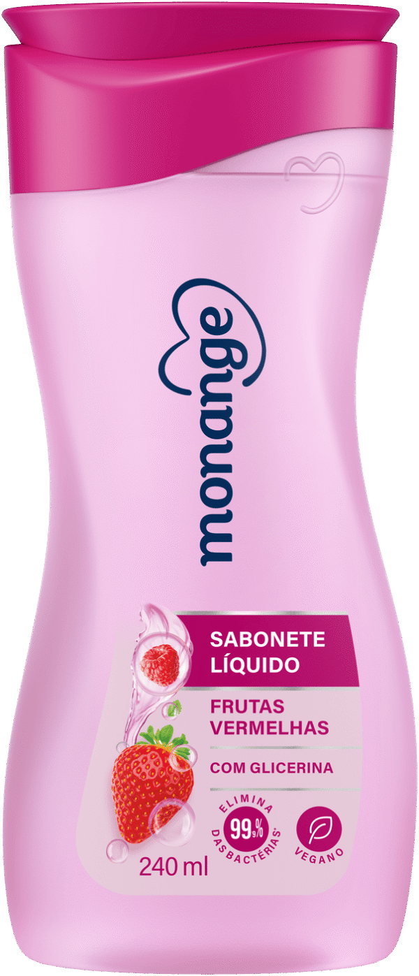 Sabonete Líquido Monange Frutas Vermelhas 240Ml