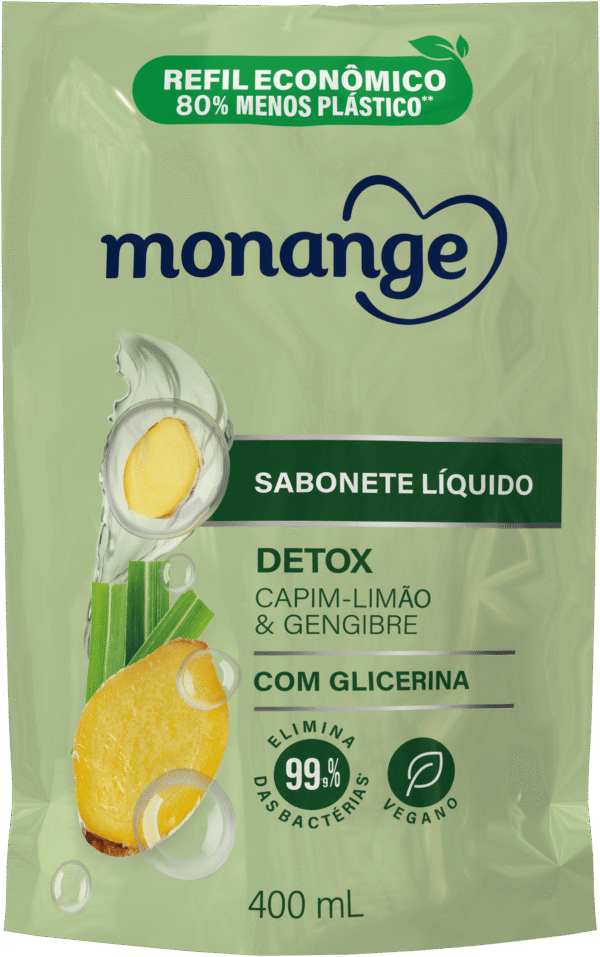 Sabonete Líquido Monange Detox Refil 400Ml