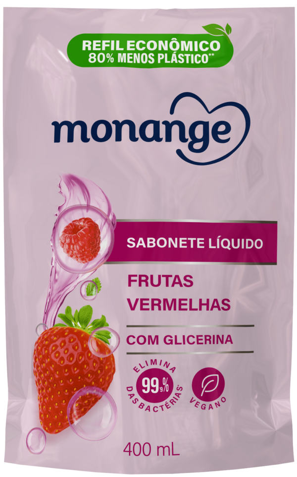 Sabonete Líquido Monange Frutas Vermelhas Refil 400ml
